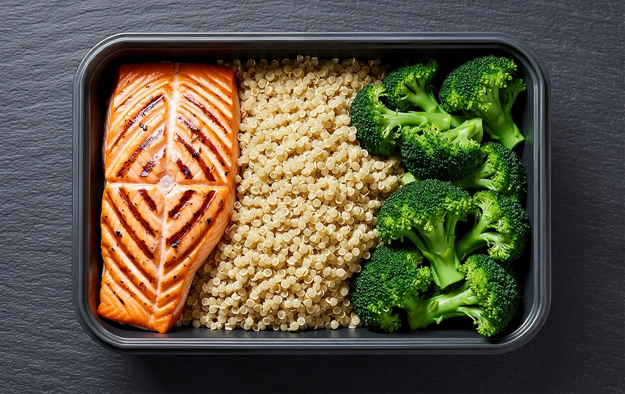 Balanced daily menu presentation